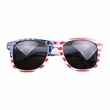 Vintage Square Frame Sunglasses Novelty Mosaic Sun Glasses American Patriot Flag Unisex Sunglasses