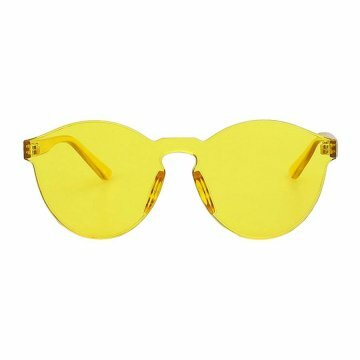 OWO One Piece PC Lens Rimless Ultra-Bold Colorful Mono Block Sunglasses